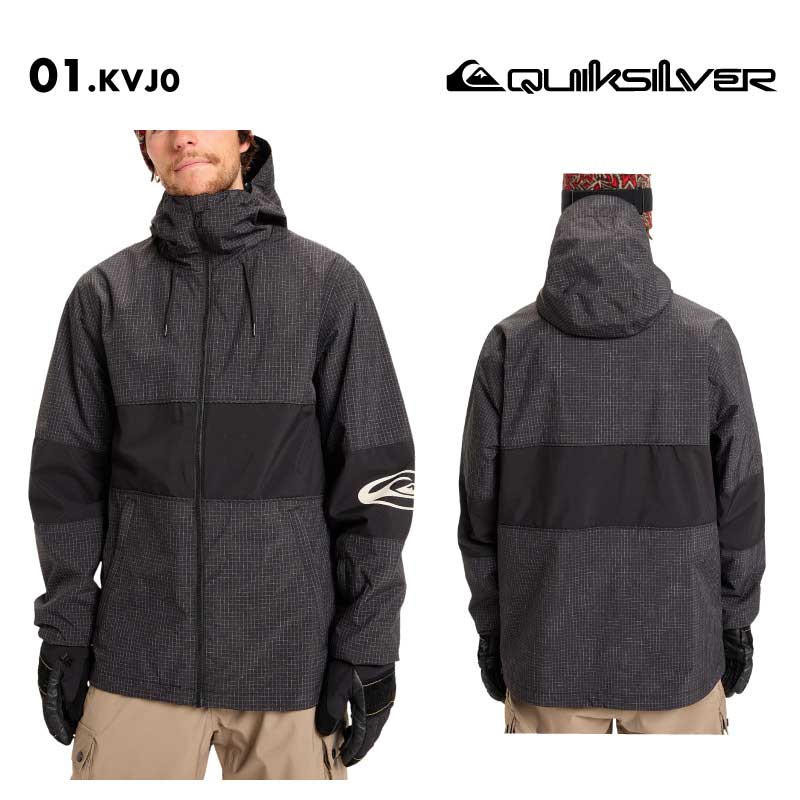 QUIKSILVER/クイックシルバー メンズ スノージャケット HIGH IN THE HOOD JK 2025-26SNOW EQYTJ03517 スノーウェア スノー スキー スノボ スノーボード ウインタースポーツ パスポケット メディアポケット ゴーグルポケット 男性用