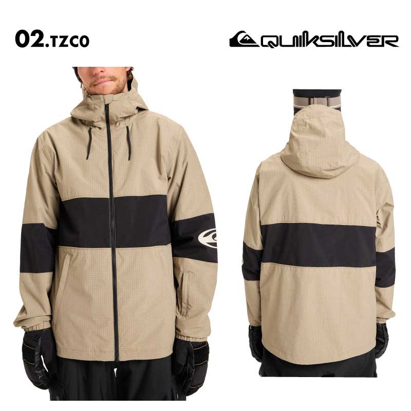 QUIKSILVER/クイックシルバー メンズ スノージャケット HIGH IN THE HOOD JK 2025-26SNOW EQYTJ03517 スノーウェア スノー スキー スノボ スノーボード ウインタースポーツ パスポケット メディアポケット ゴーグルポケット 男性用