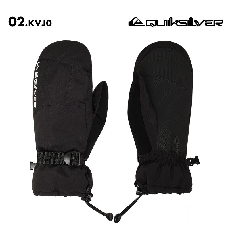 QUIKSILVER/クイックシルバー メンズ ミトングローブ MISSION MITT 2025-26SNOW QGV253401 スノーグローブ 手袋 スノー スキー スノボ スノーボード 耐水 防寒 リストアジャスター リーシュコード 男性用
