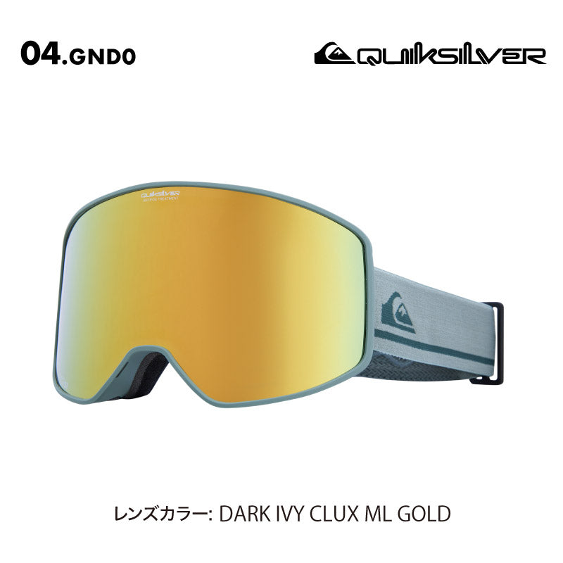 QUIKSILVER/クイックシルバー メンズ 平面 スノーゴーグル STORM AF 2025-26SNOW EQYTG03233 スノボ スノーボード スキー スノーボード ウインタースポーツ UVカット くもり防止 キズ防止 メガネ可 男性用