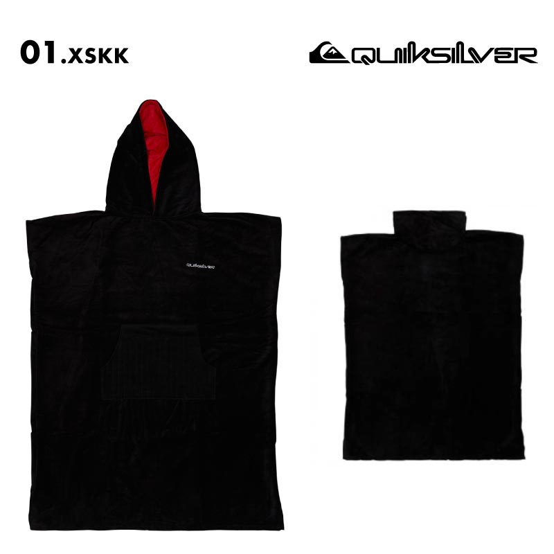QUIKSILVER/クイックシルバー メンズ お着替えポンチョ HOODY TOWEL 2025 SPRING GLOBAL QTW251301 プール ビーチタオル お着替えタオル バスタオル ビーチ 海水浴 海 川遊び シンプル フード 男性用