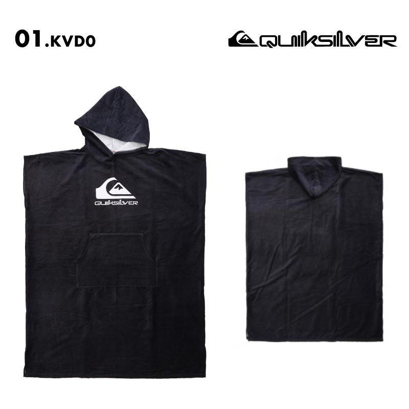 QUIKSILVER/クイックシルバー ジュニア お着替えポンチョ HOODY TOWEL YOUTH 2025 SPRING GLOBAL KTW251301 プール ビーチタオル お着替えタオル バスタオル ビーチ 海水浴 海 川遊び シンプル フード ジュニア 子供用 こども用 男の子用 女の子用