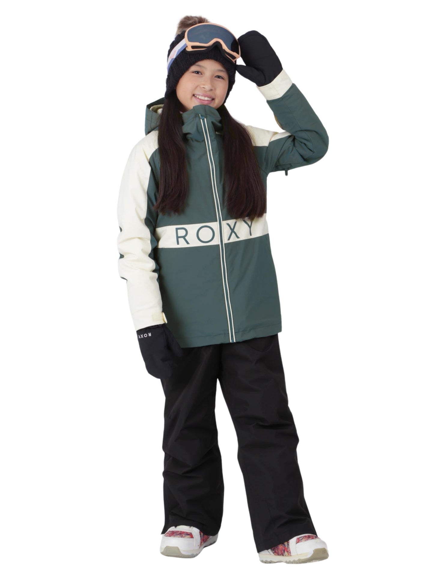 スノーボ―ドウェア キッズ 上下セット スキーウェア スノーウェア ROXY ロキシー ICEPARDAL/アイスパーダル RXJ-C SET