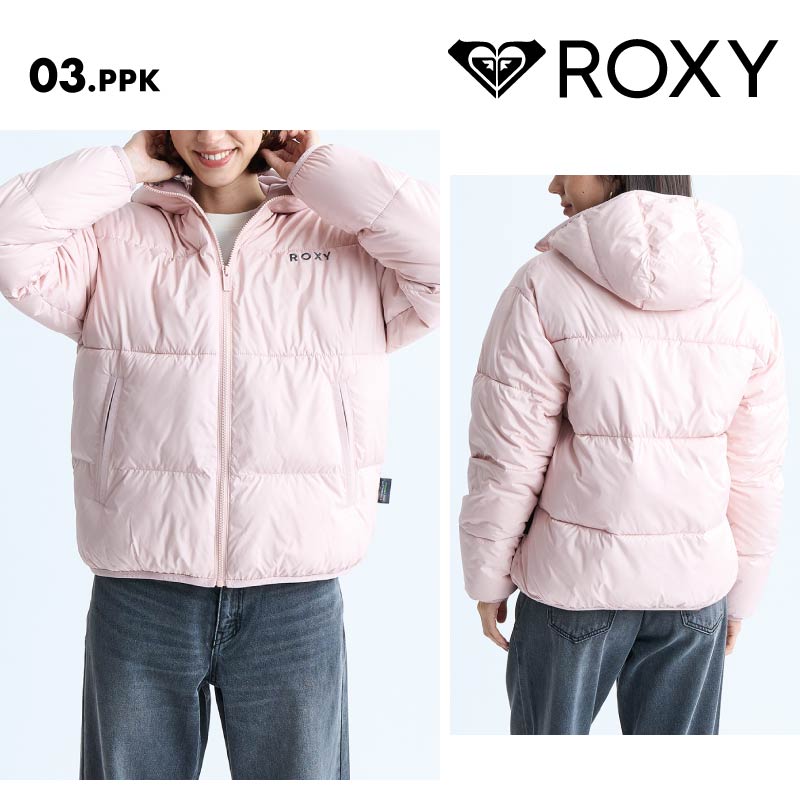 ROXY/ロキシー ジャケット THINKING OF YOU 2024 FALL&WINTER RJK244014 ダウン 中綿 アウター バッグ付き 軽い 防寒 シンプル ブランド おしゃれ かわいい 女性用