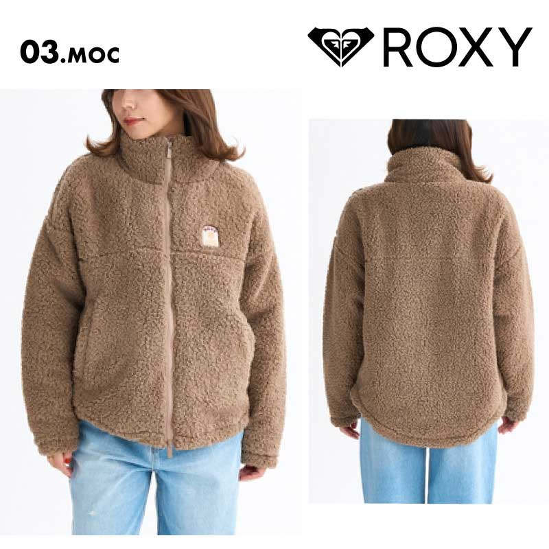 ROXY/ロキシー レディース ジャケット BELLIS BOA JACKET 2025 FALL WINTER RJK254021 ボアジャケット ボアブルゾン アウター もこもこ フリース 防寒 保温 かわいい おしゃれ 女性用