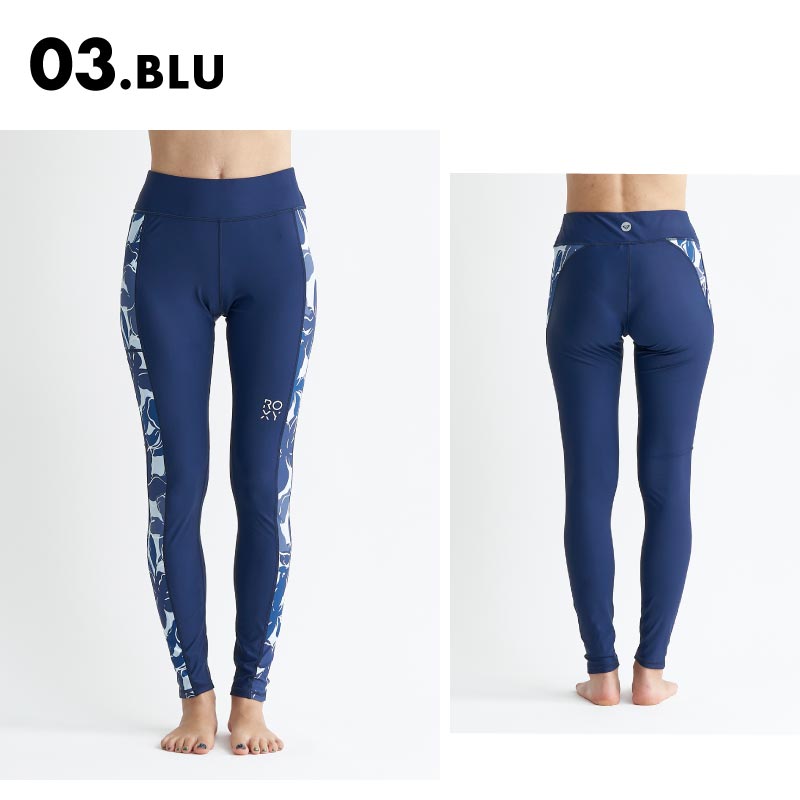 ROXY/ロキシー レディース レギンス SPIRITED LEGGINGS VER2 2024 SPRING FITNESS RPT241509 水陸両用 速乾 UVカット 無地 紫外線対策 海 日焼け止め対策 紫外線対策 ブランド かわいい 女性用