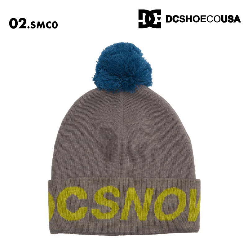 DC SHOES/ディーシー キッズ ジュニア ニット帽 GAMBOL YOUTH BEANIE 2024SNOW ADBHA03178 スノーボード スキー スノボ 防寒 ビーニー ニットキャップ ポンポン付き ロゴ 正規品 ブランド ジュニア 子供用 こども用 男の子用 メール便対応