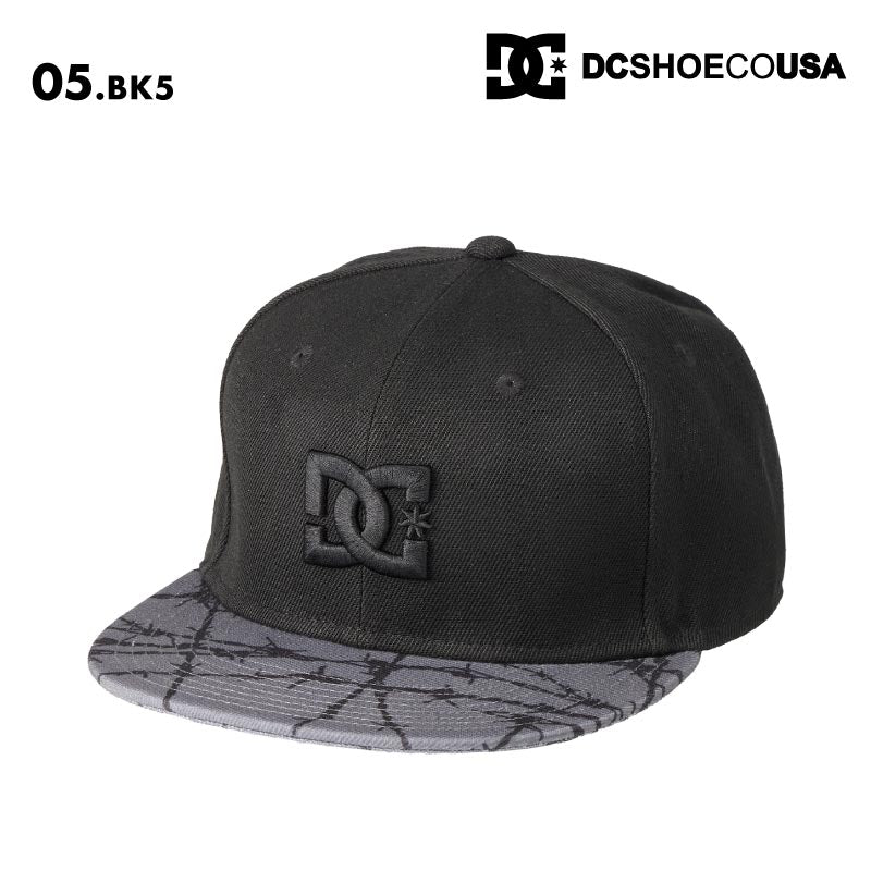 DC SHOES/ディーシー メンズ キャップ 25 STAR EMB SNAPBACK 2025 SPRING DCP251205 帽子 ぼうし 紫外線対策 ベースボールキャップ サイズ調整 無地 シンプル ロゴ ブランド 正規品 男性用