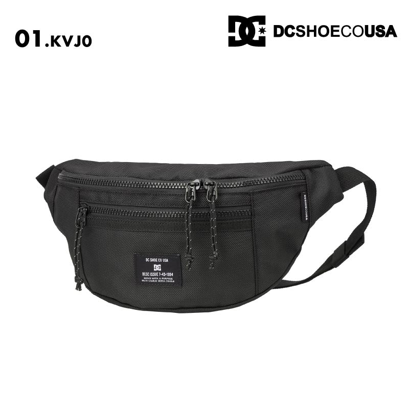 DC SHOES/ディーシー メンズ ウエストパック 25 HALFDAY 2025 SPRING DBG251203 ウエストポーチ ウエストバッグ 小物入れ ボディバッグ ランニング 散歩 鞄 かばん 無地 シンプル 男性用