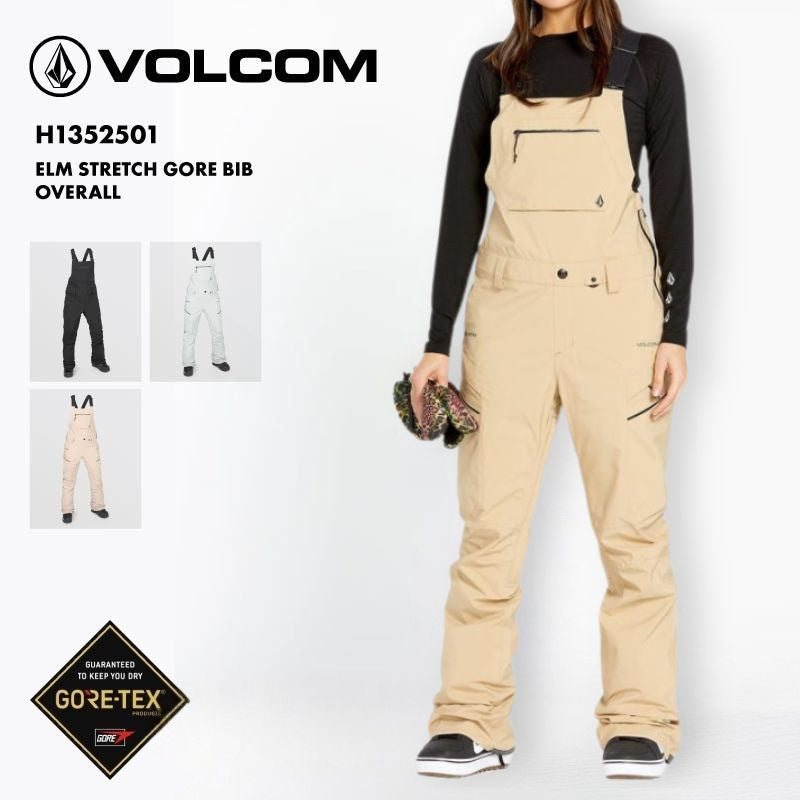 VOLCOM Elm Gore Bib Overall ビブパンツ VOLCOM/ボルコム レディース GORE-TEX スノー ビブパンツ ELM STRETCH