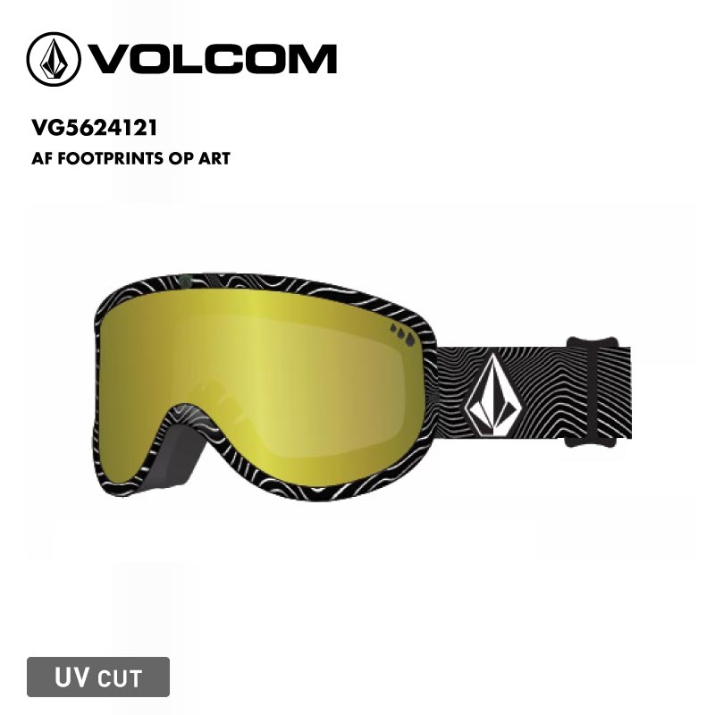 VOLCOM/ボルコム メンズ 平面 ゴーグル AF FOOTPRINTS OP ART 2025 SNOW VG5624121 スノボ スノーボード スキー スノー ブランド おしゃれ 男性用