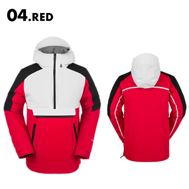 VOLCOM/ボルコム メンズ スノーウェア プルオーバージャケット G0652408 スノージャケット スノボウェア スノーウェア スキーウェア 上 防寒 ウインタースポーツ 男性用