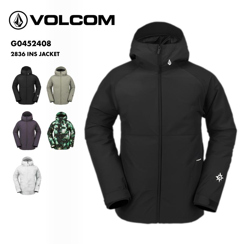 VOLCOM スノーボードウエアL ダウンジャケット 赤黒