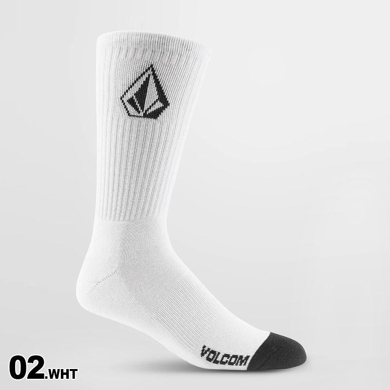 VOLCOM/ボルコム メンズ ソックス 3点セットホワイト D6302004 靴下 くつした くつ下 防寒 男性用