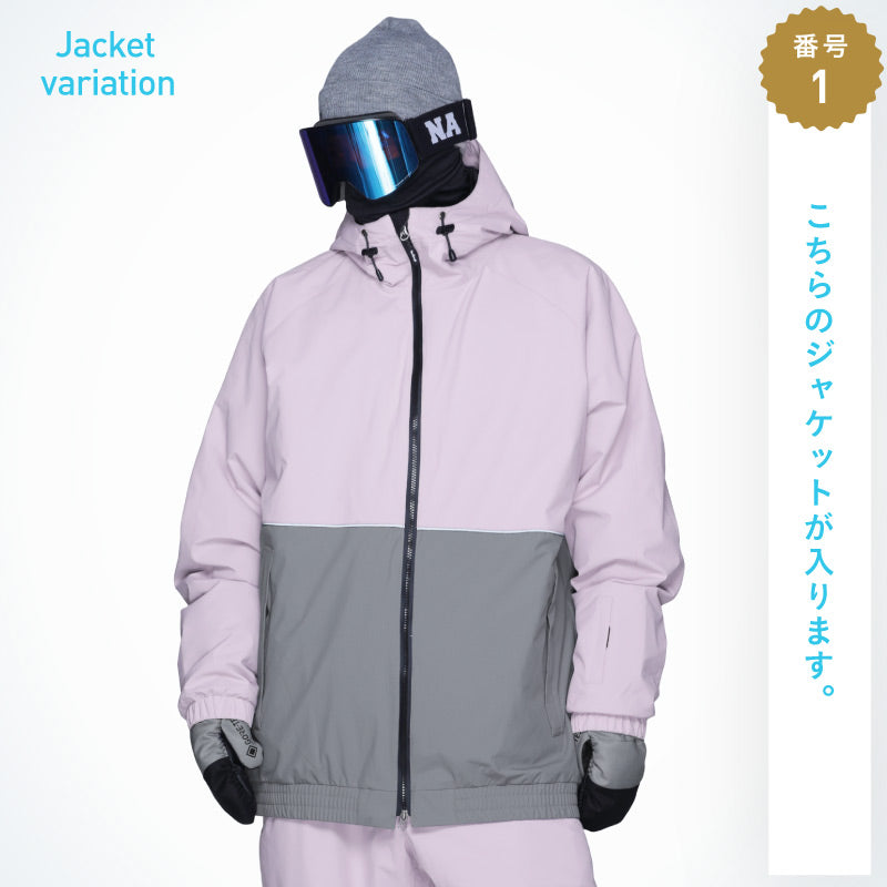 Reflector big style dolman top and bottom set snowboard wear men's women's namelessage NS-35SET