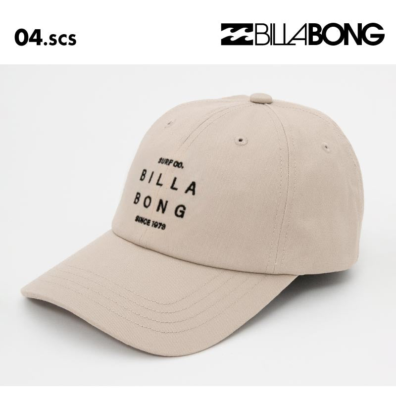 BILLABONG/ビラボン レディース キャップ LOGO CAP 2025 SPRING BF013-915 アウトドア ビーチ サイズ調整可 紫外線対策 帽子 ブランド シンプル 日よけ 日焼け防止 ブランド 女性用