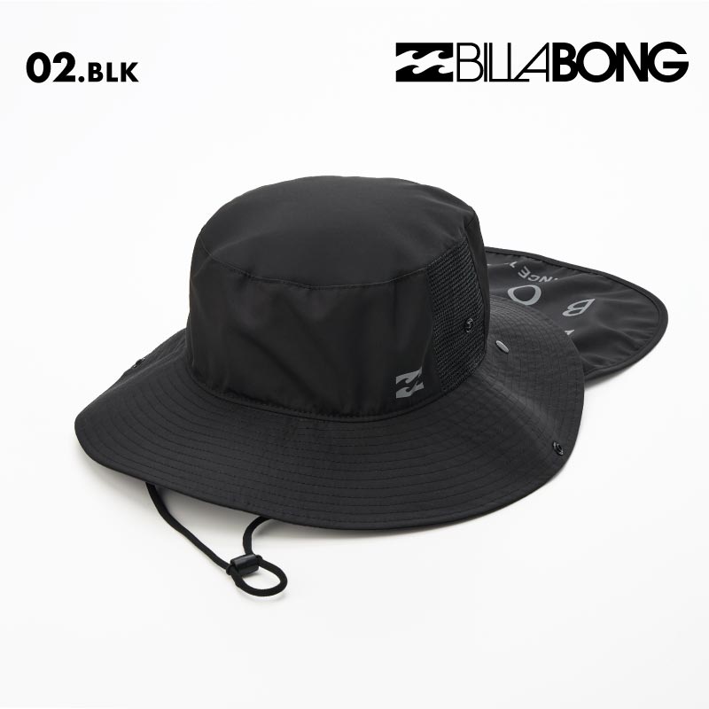 BILLABONG/ビラボン レディース UV ハット BEACH HAT 2026 SPRING BG013-918 帽子 紫外線対策 日焼け防止 サーフィン 海水浴 ネックガード ネックフラップ 裏地柄 ライニング おしゃれ 女性用【メール便発送 26SS-02】