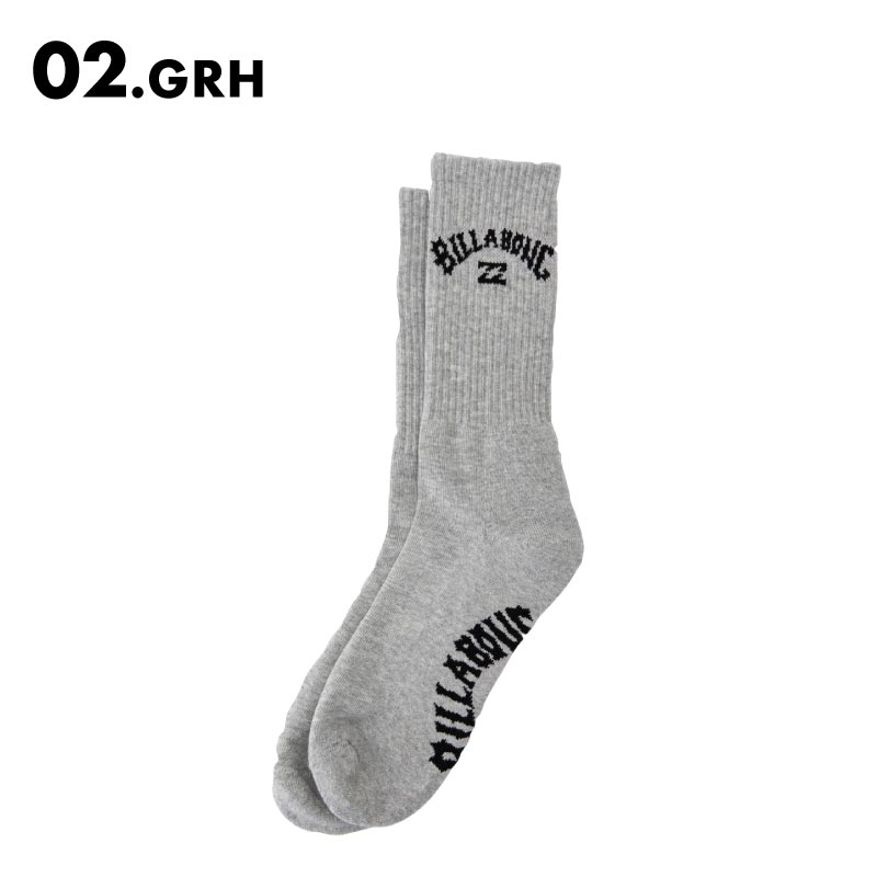 BILLABONG/ビラボン メンズ ソックス ARCH SOCKS 2024 SPRING 靴下 ビラボンソックス リブソックス リブ靴下 ブランド ロゴ BE011-977