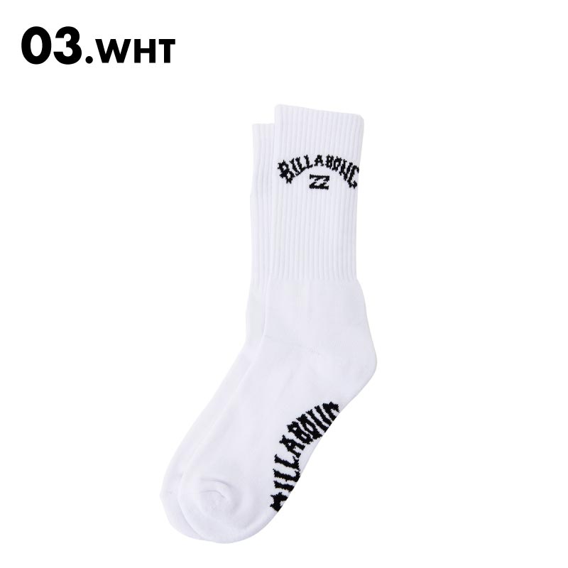 BILLABONG/ビラボン メンズ ソックス ARCH SOCKS 2024 SPRING 靴下 ビラボンソックス リブソックス リブ靴下 ブランド ロゴ BE011-977