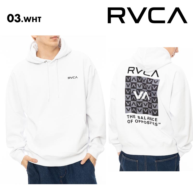 RVCA/ルーカ メンズ パーカー BALANCE BOX HD 2024 FALL&WINTER BE042-040 プルオーバー ビッグシルエット ルーズシルエットシルエット フード付き フーディ ロゴ ロゴ ブランド 秋冬 男性用 男性用