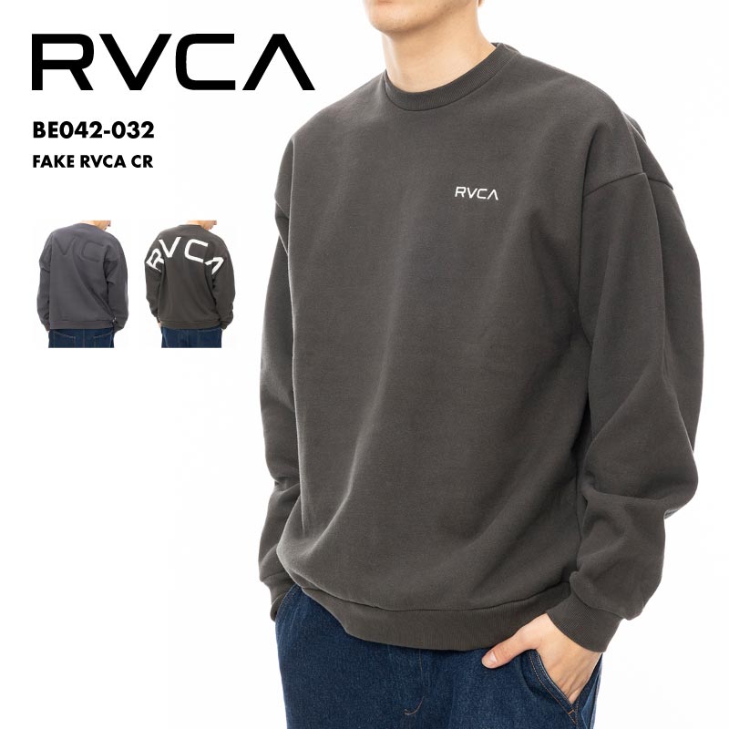 RVCA/ルーカ メンズ トレーナー FAKE RVCA CR 2024 FALL＆WINTER BE042-032 クルーネック 長袖 長の通販|  OC STYLE公式ストア