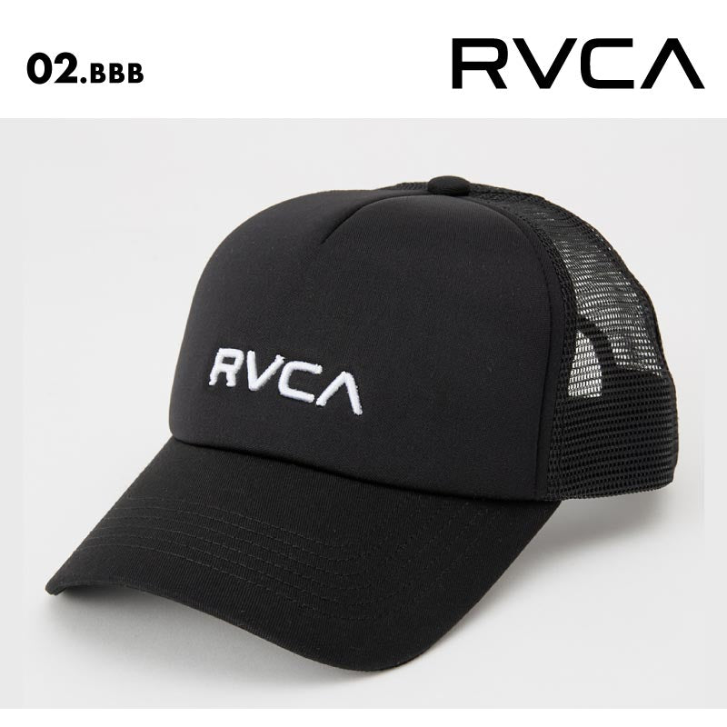 RVCA/ルーカ メンズ キャップ MINI RVCA TRUCKER 25 SPRING BF041-951 帽子 ぼうし メッシュ 日よけ 紫外線対策 調整可 浅め シンプル ブランド ロゴ 男性用