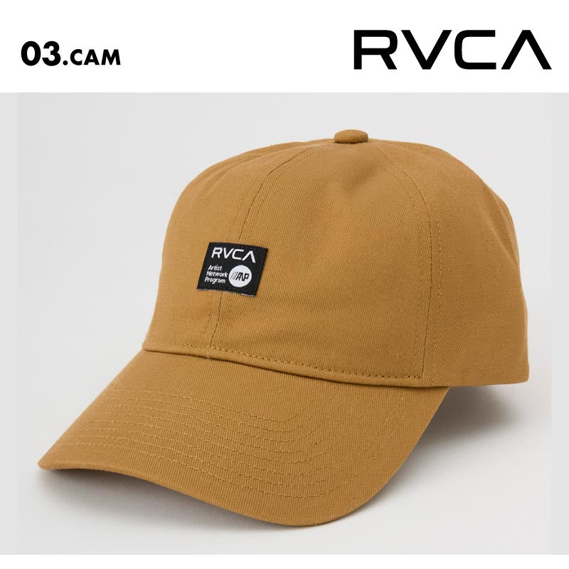 RVCA/ルーカ メンズ キャップ VICES CAP 25 SPRING BF041-954 帽子 ぼうし 綿100 日よけ 紫外線対策 調整可 浅め シンプル ブランド ロゴ 男性用