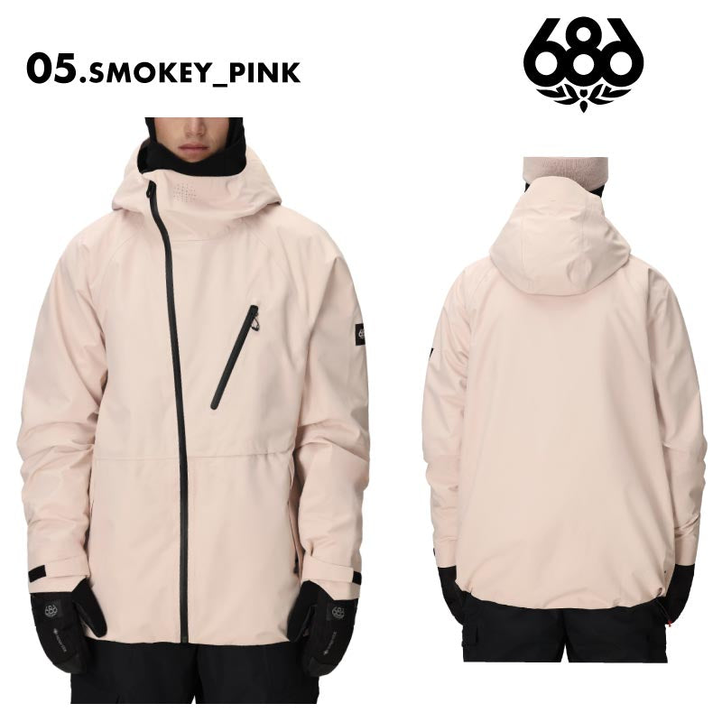 686/シックスエイトシックス メンズ スノージャケット MENS HYDRA THERMAGRAPH® JACKET 2025-26 WINTER M5WN149 スノーウェア スノーボードウェア スノボウェア スキーウェア 上着 アウター 防寒 ハンドカフ ドローコード ブランド 男性用