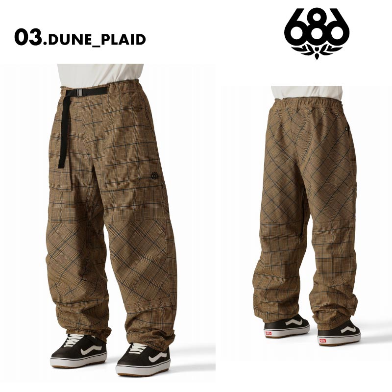 686/シックスエイトシックス メンズ スノーウェア パンツ ベンチレーション付き スノーボード スキー 防寒 スノボウェア スキーウェア ボードパンツ M3WN223