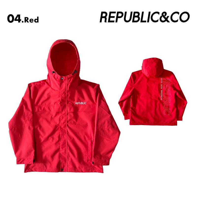 Republic & Co/リパブリック メンズ スノージャケット PARKLIVE JACKET 2025-26SNOW PARKLIVE_JACKET スノーウェア スノーボードウェア スノボウェア スキーウェア 上着 アウター 防寒 防水 透湿 ストレッチ素材 男性用