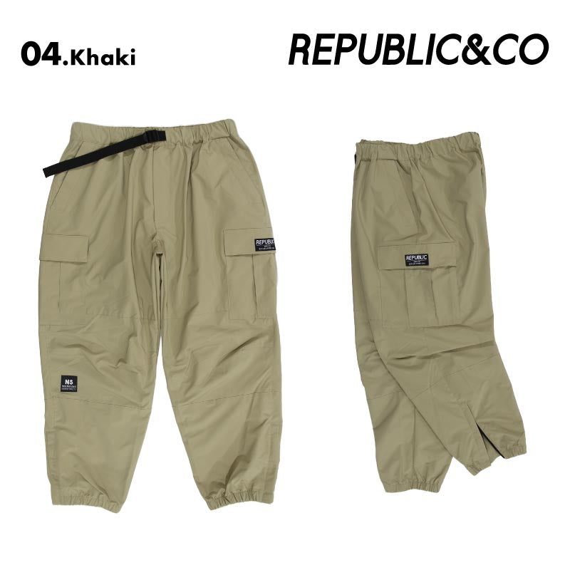 Republic & Co/リパブリック メンズ スノーパンツ 7TH CHAMBER CARGO PANTS 2025-26SNOW 7TH_CHAMBER_CARGO_PANTS スノーウェア スノーボードウェア スノボウェア スキーウェア ズボン パンツ 防寒 防水 透湿 ストレッチ素材 男性用