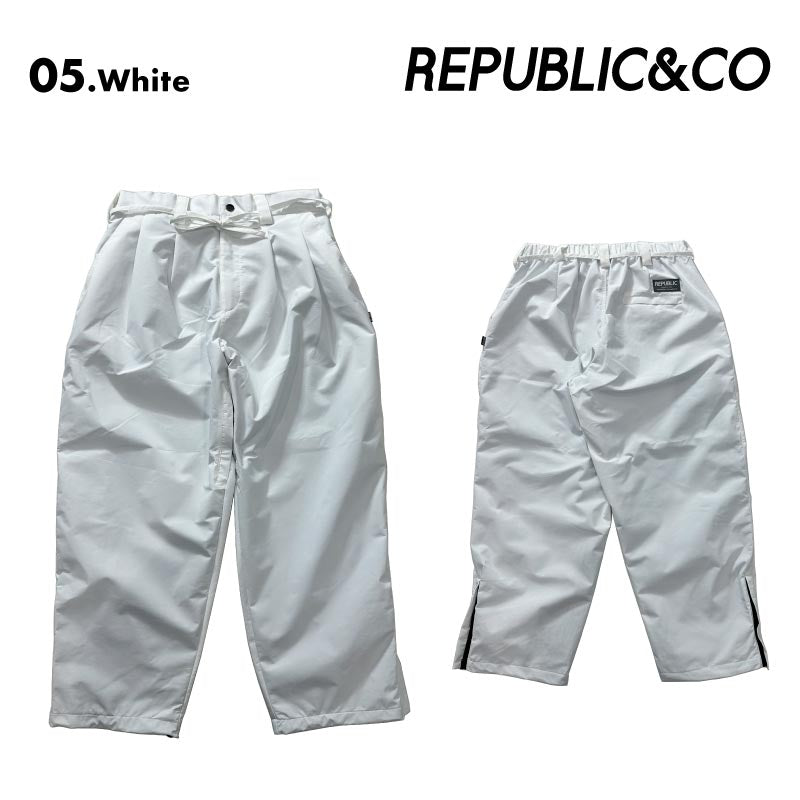 Republic & Co/リパブリック メンズ スノーパンツ WIDE EAZY PANTS 2025-26SNOW WIDE_EAZY_PANTS スノーウェア スノーボードウェア スノボウェア スキーウェア ズボン パンツ 防寒 防水 透湿 ストレッチ素材 男性用