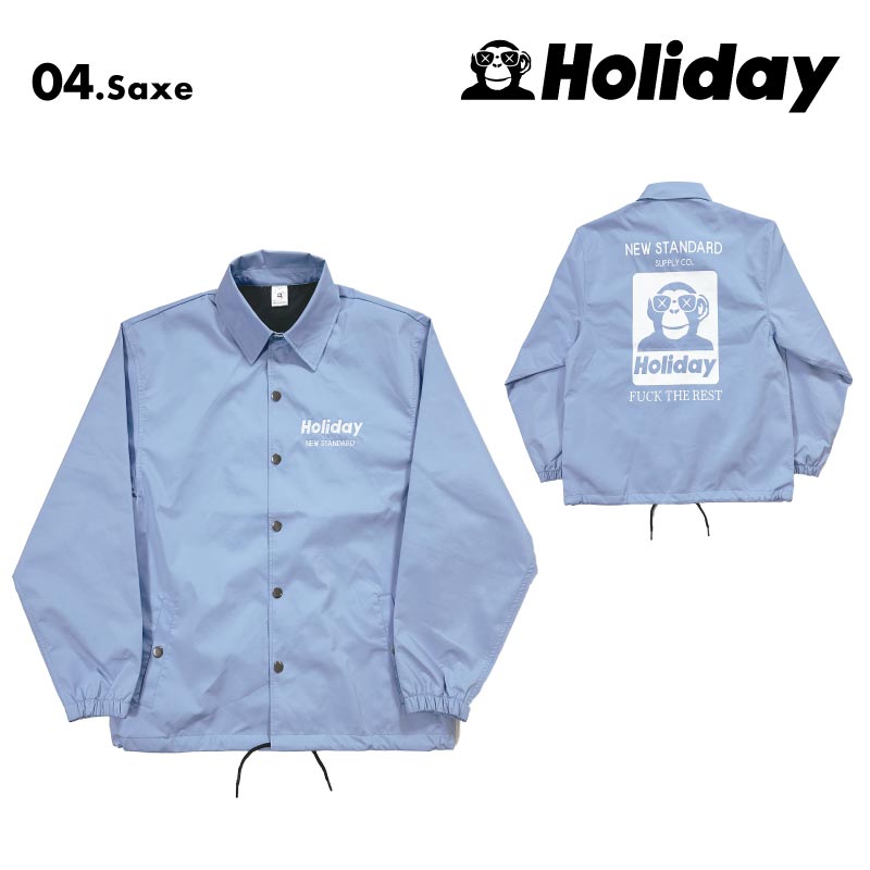 HOLIDAY/ホリデー メンズ スノーウェア コーチジャケット HOLIDAY COACH 2024-25 SNOW HOLIDAY COACH スノボウェア スノーボードウェア スキーウェア ボードウェア 防寒 ブランド おしゃれ