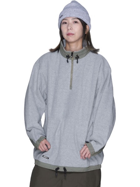 Half Zip Pullover Fleece Shirt Snow Wear Men's Women's PONTAPES PONF-200B