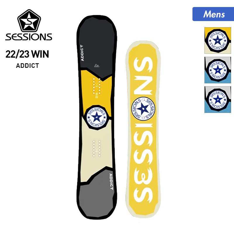 SESSIONS/ sessions men's snowboard board ADDICT snowboard gear double camber 144cm 148cm 151cm guratori for men