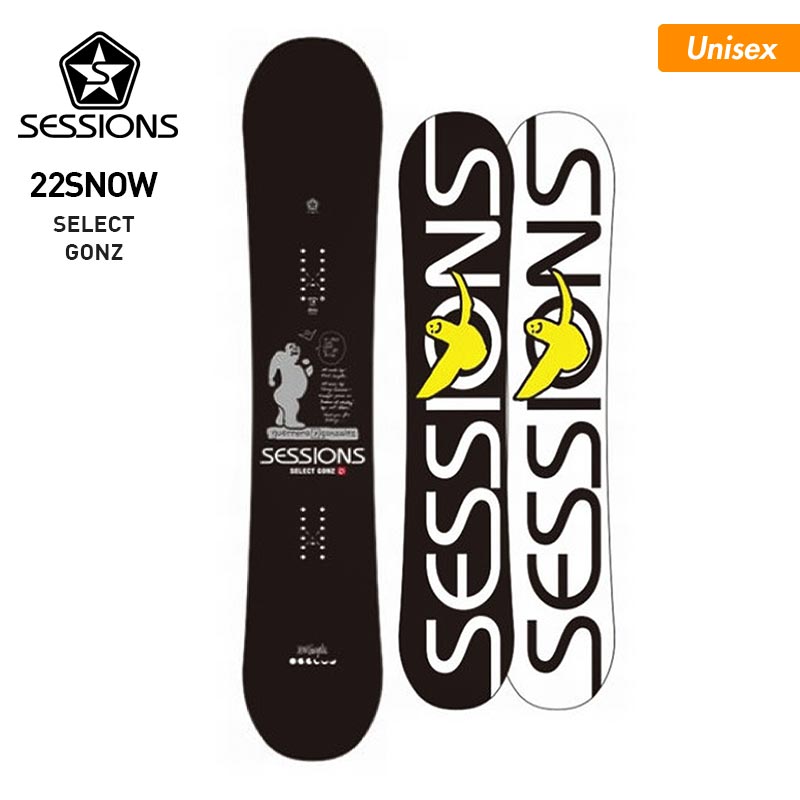 SESSIONS/ sessions men's & women's snowboard board SELECT GONZ 