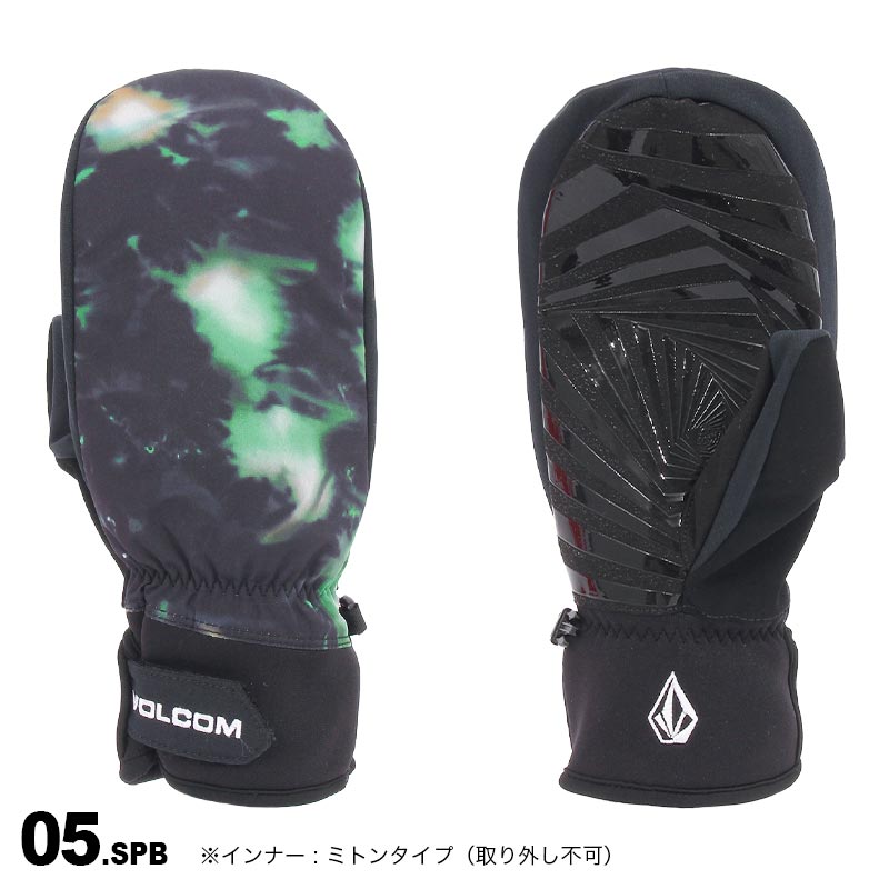 VOLCOM/ボルコム メンズ ミトンスノーグローブ J6852409スノーボードスキーミトン防寒手袋手ぶくろグリップ男性用