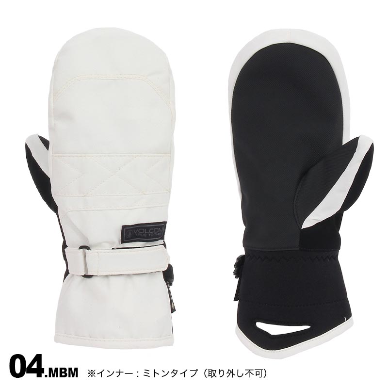 VOLCOM/ボルコム レディース GORE-TEX ミトンスノーグローブ K6852402スノーボードスキーゴアテックス防寒手袋手ぶくろ女性用