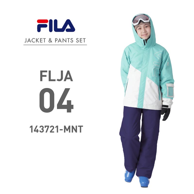 FILA 142-716 FILA top and bottom set snowboard wear junior boy girl