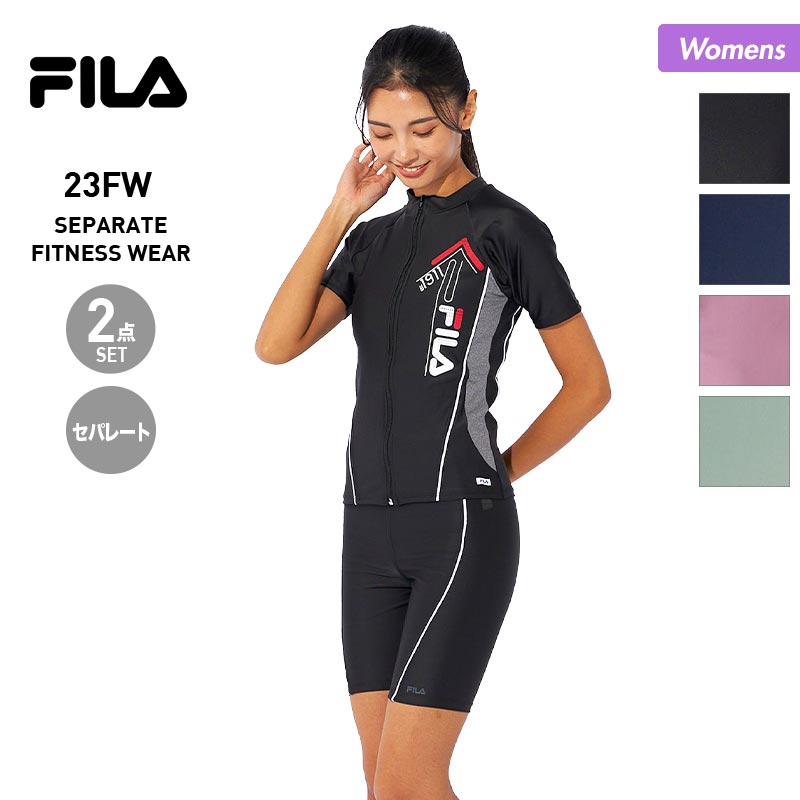 FILA/フィラ レディース 袖付きZIPセパレーツ水着 343205セパレート