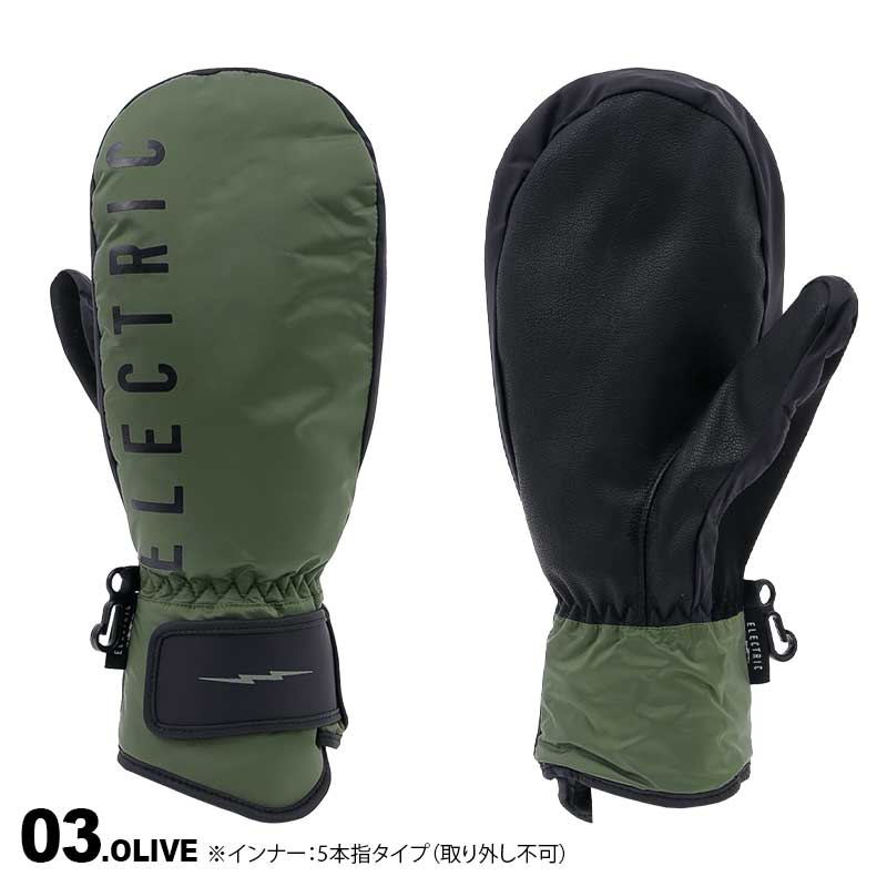 ELECTRIC/エレクトリック メンズ ミトングローブ E24F43スノーグローブスキーグローブスノボ防寒手袋手ぶくろてぶくろ男性用