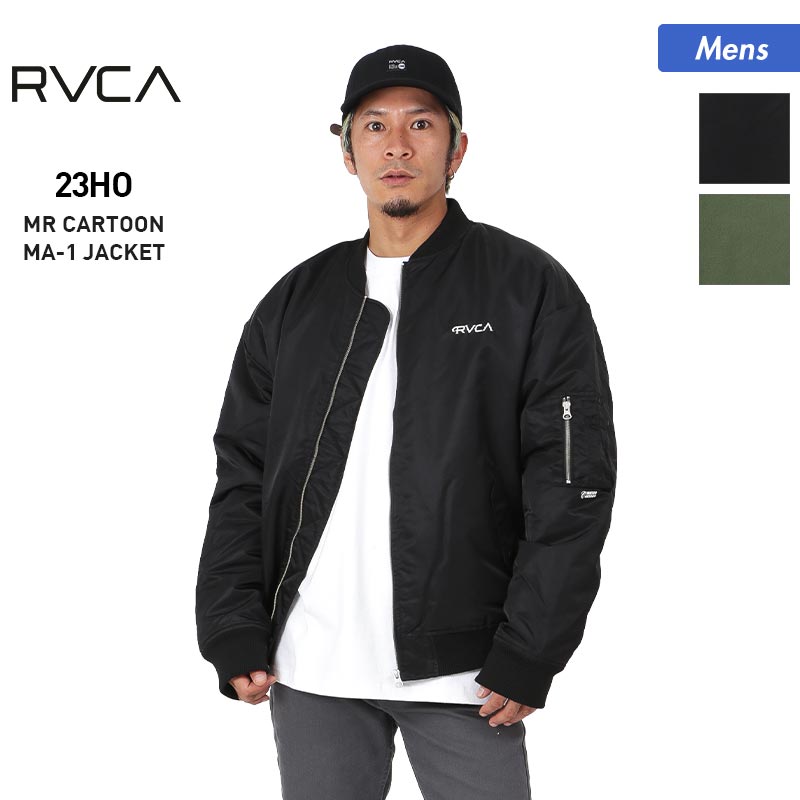 RVCA/Luca men's outer jacket BC042-777 zip-up cold weather MA-1