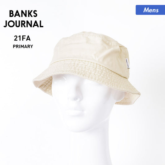 【SALE】 BANKS JOURNAL/バンクスジャーナル メンズ バケットハット HA0156 帽子 ぼうし コットン カジュアル 紫外線対策 アウトドア 男性用