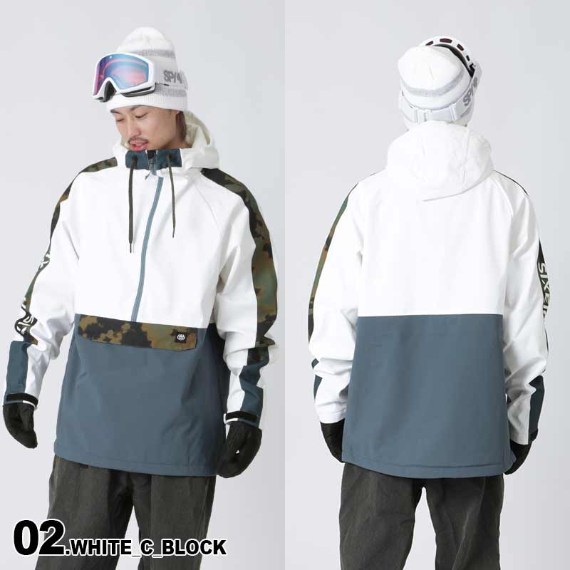 686/シックスエイトシックス メンズ 撥水パーカー M2WCST02 長袖 フード付き スノーウェア インナー スキー スノーボード スノボ 防寒 男性用