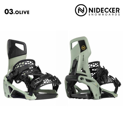 NIDECKER/ナイデッカー メンズ&レディース バインディング SUPERMATIC 2024-25 SNOW SUPERMATIC スノボ スノーボード ブランド おしゃれ 男性用