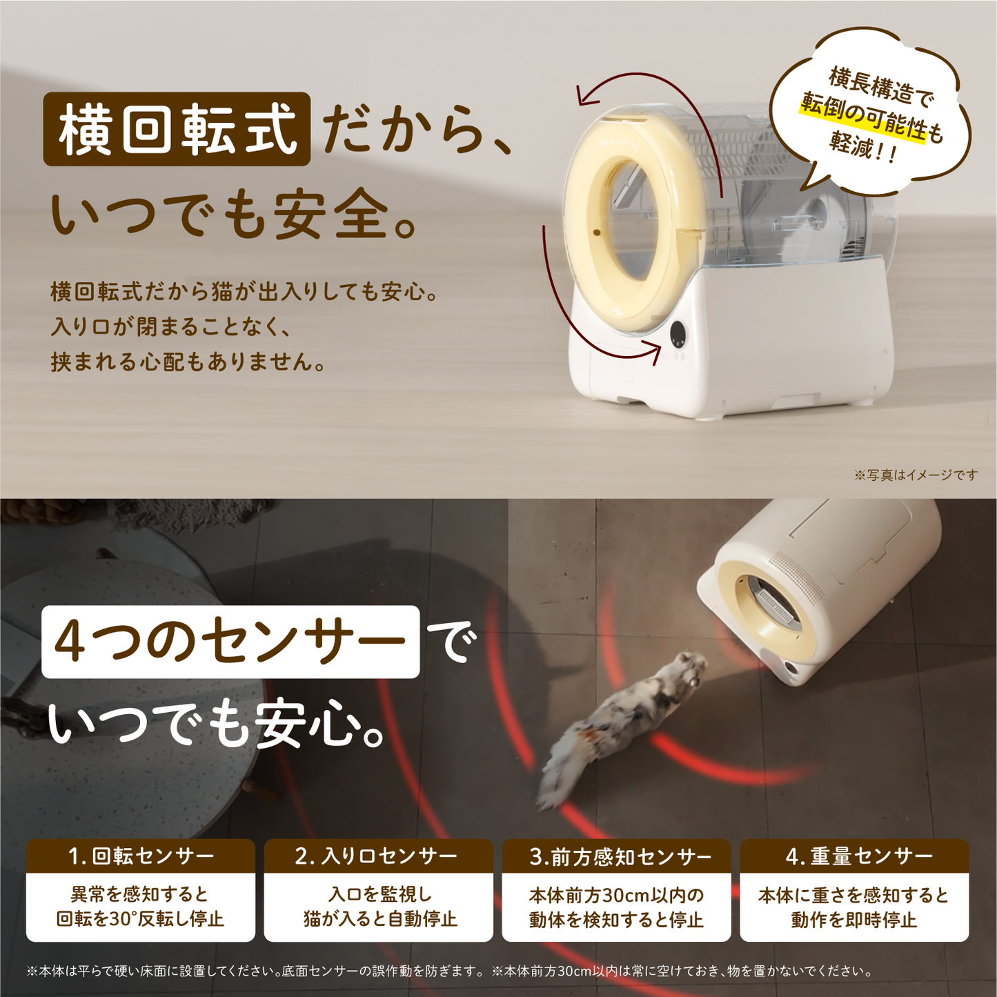 [当日発送][1年保証付] 猫トイレ 全自動 清掃 大型 ペット 多頭飼い 遠隔 消臭 ネコ用 安全 アロマ 健康管理 ペットジャーニー CATB-2201