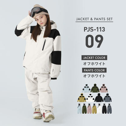 마운틴 상하 세트 100~150 cm 스노우 보드 웨어 주니어 PONTAPES PJS-108NW 