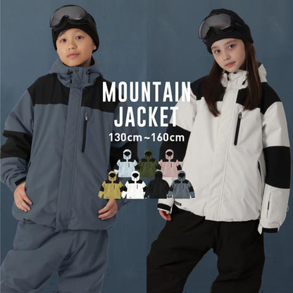 Raglan color scheme Jacket 100~150 cm Snowboard wear Junior PONTAPES PPJJ-120 