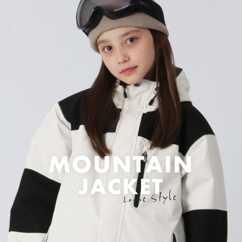 スノーボードウェア キッズ ジャケット単品 ジュニア スキーウェア 中綿入り 撥水 防寒 15cmサイズ調整可 25-26モデル PONTAPES/ポンタぺス PPJJ-1202