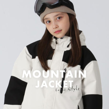 スノーボードウェア キッズ ジャケット単品 ジュニア スキーウェア 中綿入り 撥水 防寒 15cmサイズ調整可 25-26モデル PONTAPES/ポンタぺス PPJJ-1202